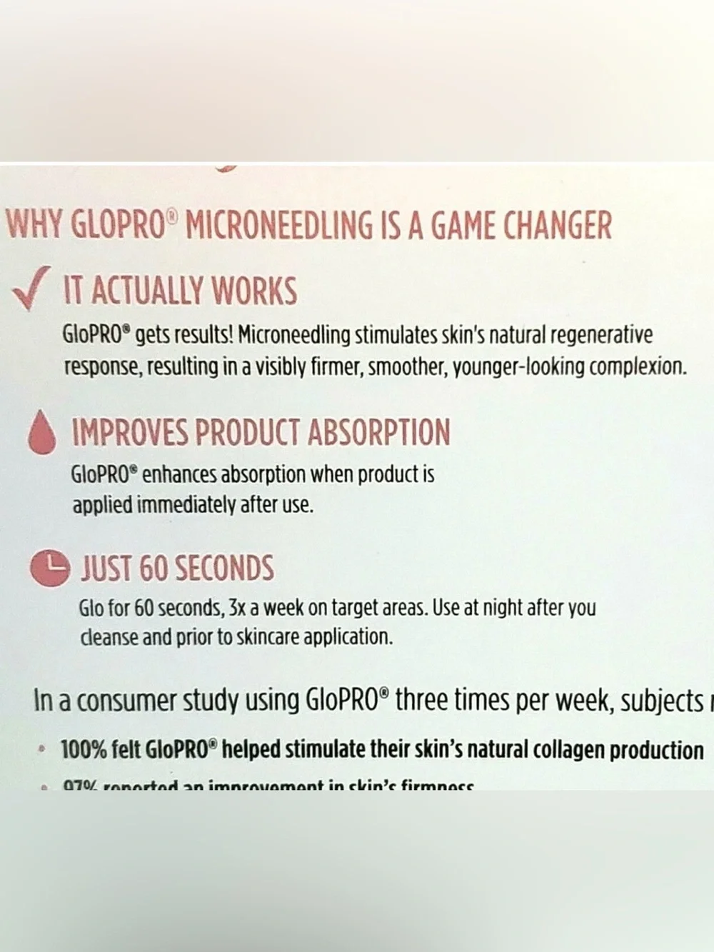 ~BeautyBio GloPRO Microneedling Regeneration Tool face and body